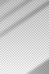 Shadow from light window. Overlay shade blinds. Reflect sun beams on wall. Reflecting shades jalousie isolated on transparant background. Reflected sunshine. Falls lighting. Vector illustration
