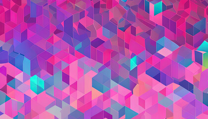 gradient color abstract cube background