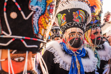 Chinelo or Chinelos are a traditional colorful costumed dancer in carnaval,  is popular in the Mexican state of Morelos near Tepoztlan , State of Mexico and Mexico City, Milpa Alta and Xochimilco.