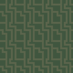 seamless green geometric pattern with ornament