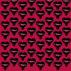 seamless pattern with hearts
