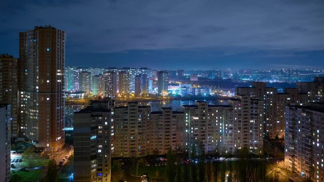 blackout in the city of Kyiv Ukraine 