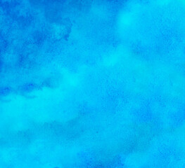 blue watercolor background. hand painted by brush