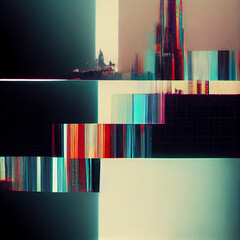Glitch background abstract glitchy technology retro vhs video wallpaper 4k