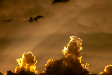 sunset in the clouds