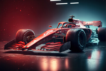 Naklejka premium Fast F1 car. Formula one racing sportscar
