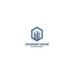 Property real estate building photography logo  with brand identity