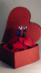 Love in the air red hearths and memories