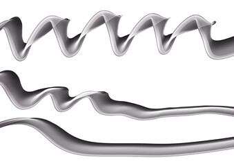 Abstract black and white smoke background with waves