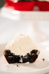 Chocolate peppermint cupcakes