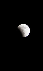 Portrait of the onset of a lunar eclipse