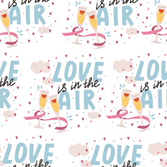 Valentines day seamless pattern