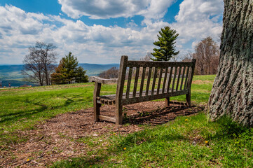 View From Dickey Ridge Visitor Center, Shenandoah National Park Virginia USA, Virginia