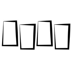 Retro Design Elements Atomic Shape