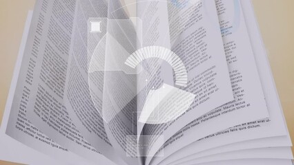 Animation of scope scanning over book