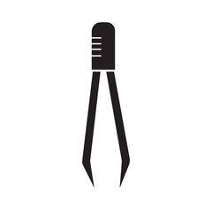 tweezers icon logo vector design template