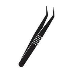 tweezers icon logo vector design template