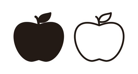 Apple icon vector illustration. Apple sign and symbols for web design.