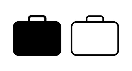 Briefcase icon vector illustration. suitcase sign and symbol. luggage symbol.