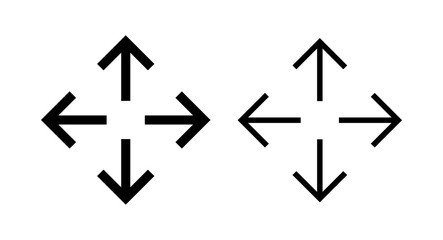 Fullscreen Icon vector illustration. Expand to full screen sign and symbol. Arrows symbol