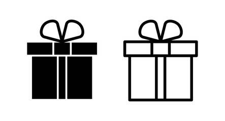Gift icon vector illustration. gift sign and symbol. birthday gift