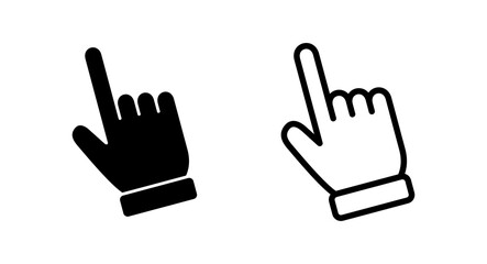 Hand cursor icon vector illustration. cursor sign and symbol. hand cursor icon clik