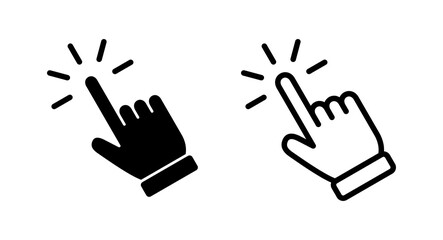 Hand click icon vector illustration. pointer sign and symbol. hand cursor icon