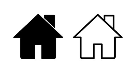 Home icon vector illustration. House sign and symbol