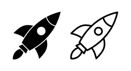 Rocket icon vector illustration. Startup sign and symbol. rocket launcher icon