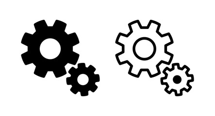 setting Icon vector illustration. Cog settings sign and symbol. Gear Sign