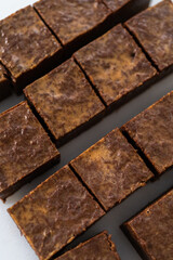 Homemade chocolate peanut butter fudge