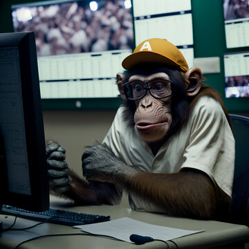 GENERATIVE AI, GENERATIVE, AI, ape betting in a betting shop