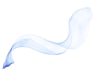 Colored air plume, transparent smoke, isolated. Fantastic plastic hi-tech futuristic abstract technology layout. Futuristic art. Png