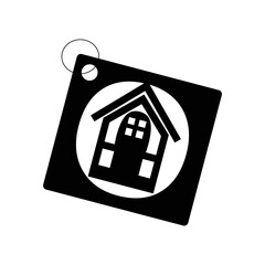Home tag modern illustration logo flat icon vector.
