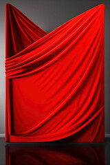 Red fabric textile texture background