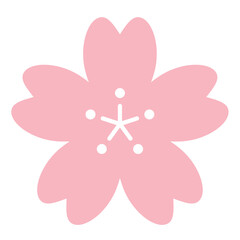 シンプルな桜のマーク