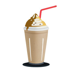 Milkshake icon with transparent background