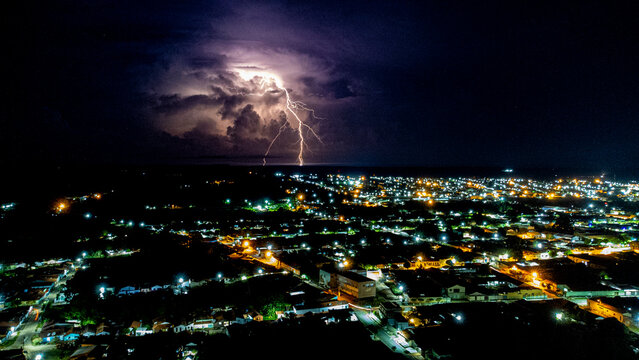 Raio nos c&eacute;us de Carolina-MA, Brasil