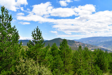 Fototapeta na wymiar Beautiful sunny spring day.Great Smoky Mountain.