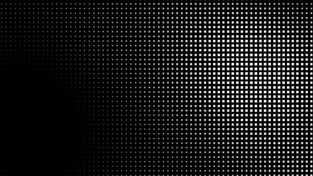 black and white halftone texture background animated