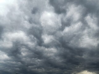 Dark clouds before raining background 