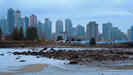 Vancouver skyline - view from Stanley Park - travel photography