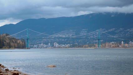 View from Stanley Park over Lionsgate Bridge - travel photography