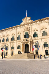 Fototapeta premium Valletta, Malta, 22 May 2022: City hall of Valletta