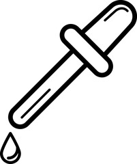 Fototapeta premium pipette icon. sign design illustration on white background..eps