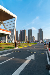 Urban modern geometric architecture shape