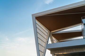 Urban modern geometric architecture shape