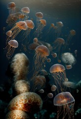 jellyfish in the sea 3