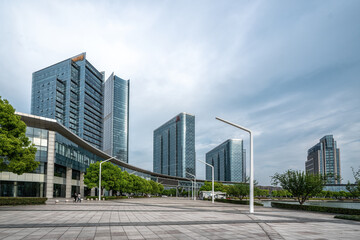 Fototapeta na wymiar Modern Urban Architectural Landscape of Suzhou, China