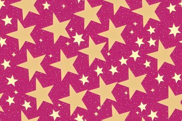 Obraz premium Seamless design resembling stars. A glimmering rose gold starscape. Generative AI